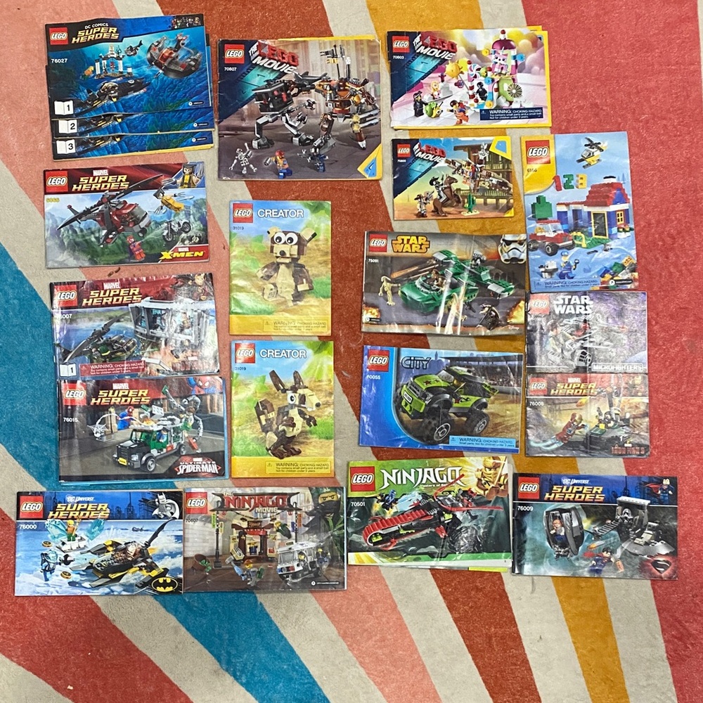 LEGO Superheroes and Star Wars Building Set books only